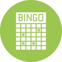 Bingo Monochrome UI Visual vector