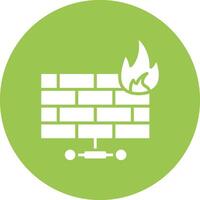Firewall Thin Line Design vector