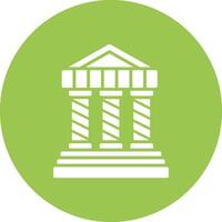 Greek Temple Coded Design Graphic vector