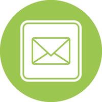Mail Handcrafted Digital Icon vector