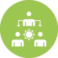 Organization Structure App Style Badge vector