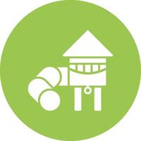 Slide Subtle Shadow Icon vector