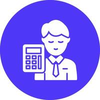 Accountant Stylish App Element vector