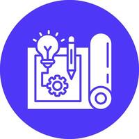Blueprint Digital Concept Icon vector
