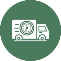 Delivery Truck Modular UI Graphic vector