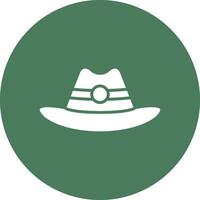 Cowboy Hat Modern App Icon vector