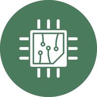 Cpu Tech Style Illustration vector