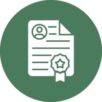 Certification Conceptual Line Work vector