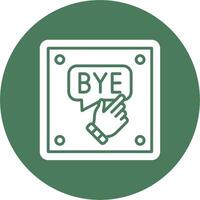Bye Soft Shadow Design vector