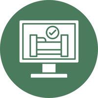 Online Reservation Thin Line Design vector