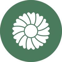 Peony Stylized Tech Element vector