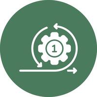 Agile Gradient Style Icon vector