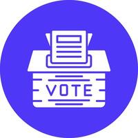 Vote Subtle Shadow Icon vector