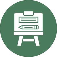 Easel Interactive Icon Badge vector