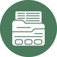 Folder Handcrafted Digital Icon vector