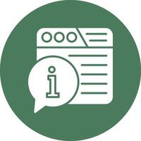 Information Line Style Symbol vector
