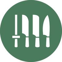 Knife Set Interactive UI Graphic vector