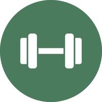 Dumbbell Clean Grid Icon vector