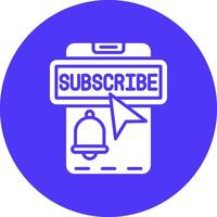 Subscribe Gradient Tint Artwork vector