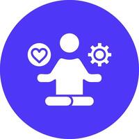 Stress Management Minimalist Graphic vector