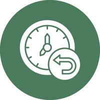 Return To The Past Smooth Gradient Icon vector