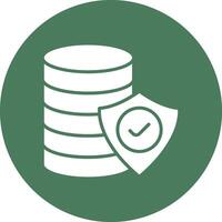 Data Security Pastel Theme Icon vector