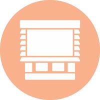 Blinds Neon Graphic Style vector