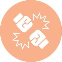 fight Handcrafted Digital Icon vector