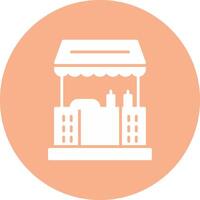 Food Stand Stylized Tech Element vector