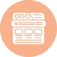 Landing Page Line Style Symbol vector