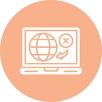 No Internet Handcrafted Digital Icon vector