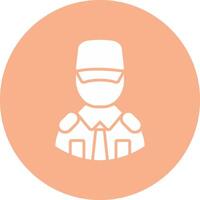 Security Man Bright Flat Element vector