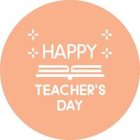 Teachers Day Interactive Display Symbol vector