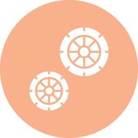 wheels Simple Line Sketch vector