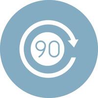 90 Days Stylized Tech Element vector