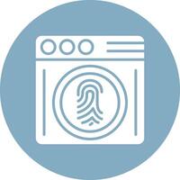 Biometrics Vibrant UI Element vector