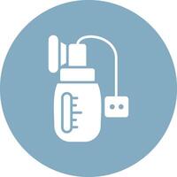 Breast Pump Clean Grid Icon vector