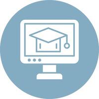 Online Course Sleek Graphic Mark vector