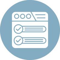Tick Boxes Interactive Icon Badge vector