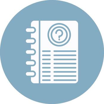 Query Solid Fill Design vector