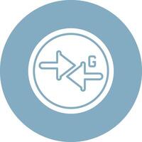 Triac Smooth Gradient Icon vector