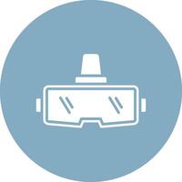 Virtual Reality Glasses Lined Visual Concept vector
