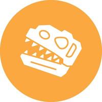 Dinosaur skull Soft Shadow Design vector