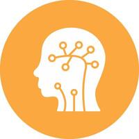 Neural Network Modern App Icon vector