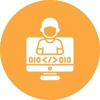 Programmer 3D Styled Symbol vector