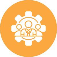 Team Management Clean Grid Icon vector