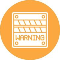 Warning Tech Style Illustration vector
