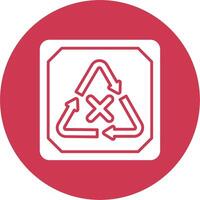Do Not Recycle Color Block Design vector