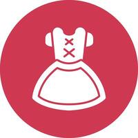 Dirndl Modern Tech Icon vector