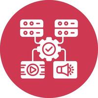 Digital Asset Management App Style Badge vector